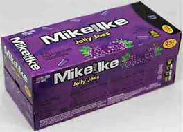 Mike & Ike Grape 3/99cents Pre-priced .078oz 24ct